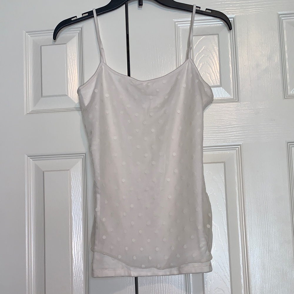 LOFT White Textured Camisole